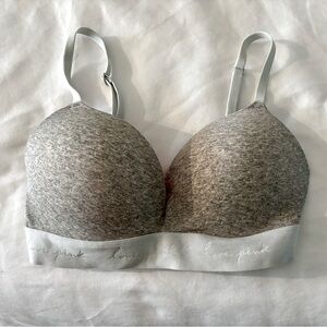 Victoria’s Secret Wear Everywhere Wireless Bra Size 34 D in Light Grey Marl